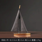 Decorative Minimalist Sailboat Ornament for Home Décor