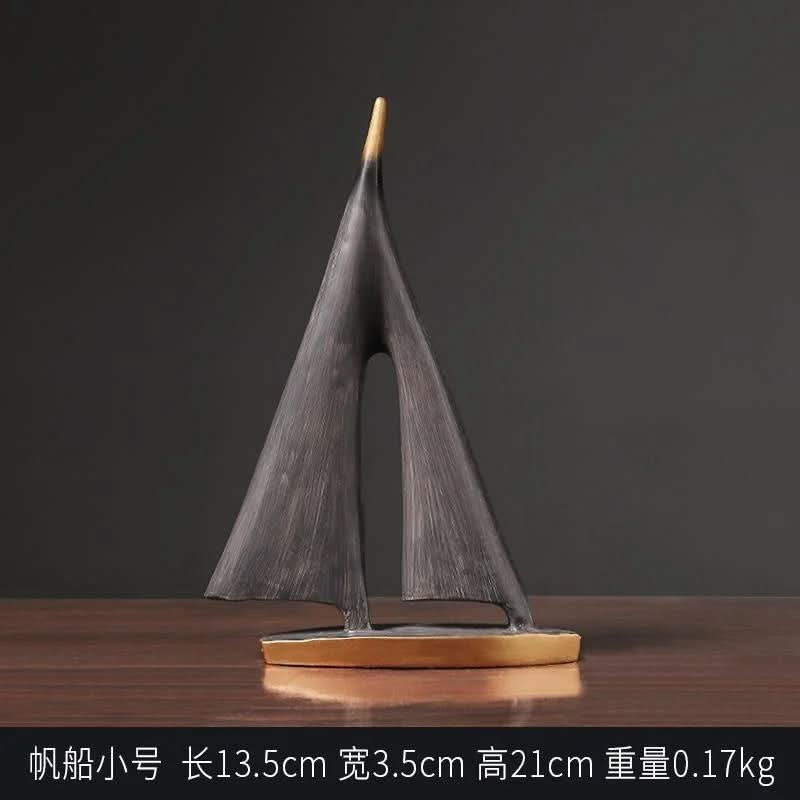 Decorative Minimalist Sailboat Ornament for Home Décor