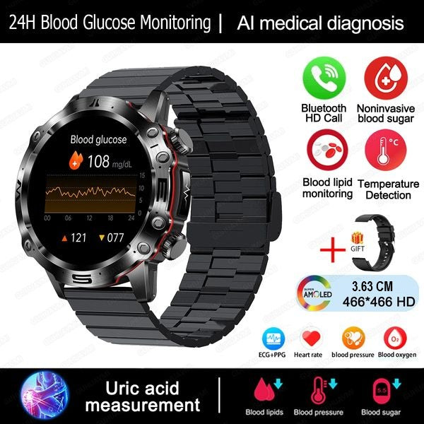 Smart Health Tracker with Glucose and ECG Measurement - HealthPro