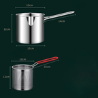 Snack pot – Stainless Steel Fryer for Crispy Snacks and Oil-Saving Cooking