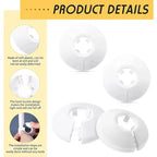 Snap-On Plumbing Cover for Valves Faucet Radiator Pipe Collar Cover
