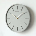 Scandinavian Cement Wall Clock with Metal Pendulum