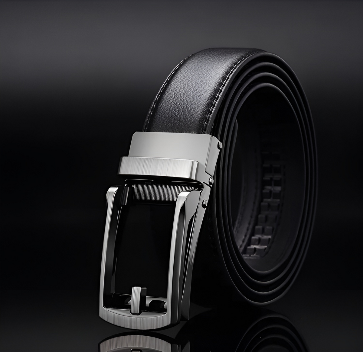 EliteSlide Belt – Luxury Leather Adjustable Accessory