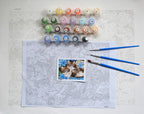Joyful Snowman Family - Van-Go Paint-By-Number Kit