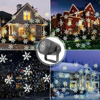 Snowflake Projector LED Christmas Light - Christmas Projector Lights for Indoor Outdoor Christmas, Wedding and Yard Decor