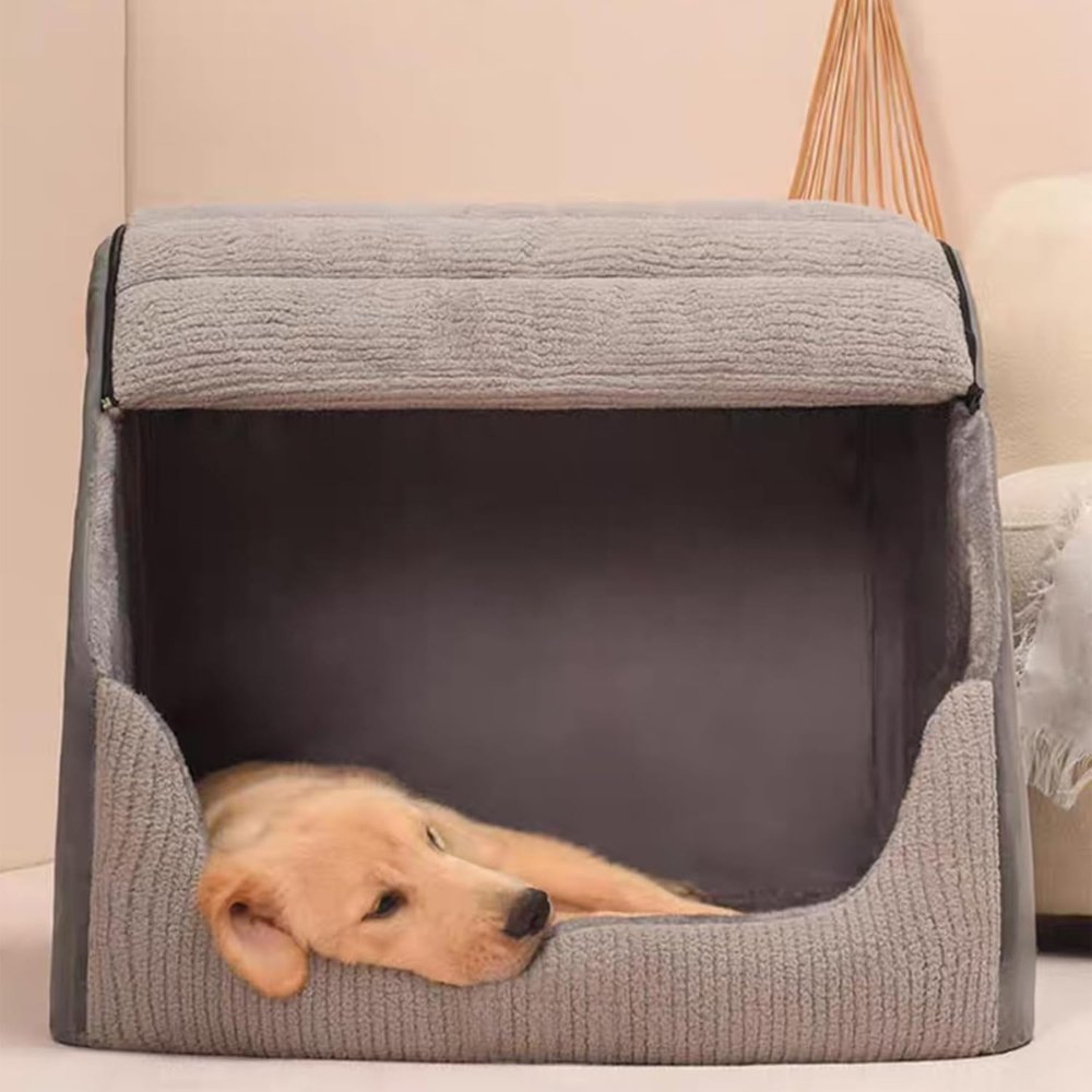 SnuggleHome - Cozy & Warm Enclosed Bed for Dogs