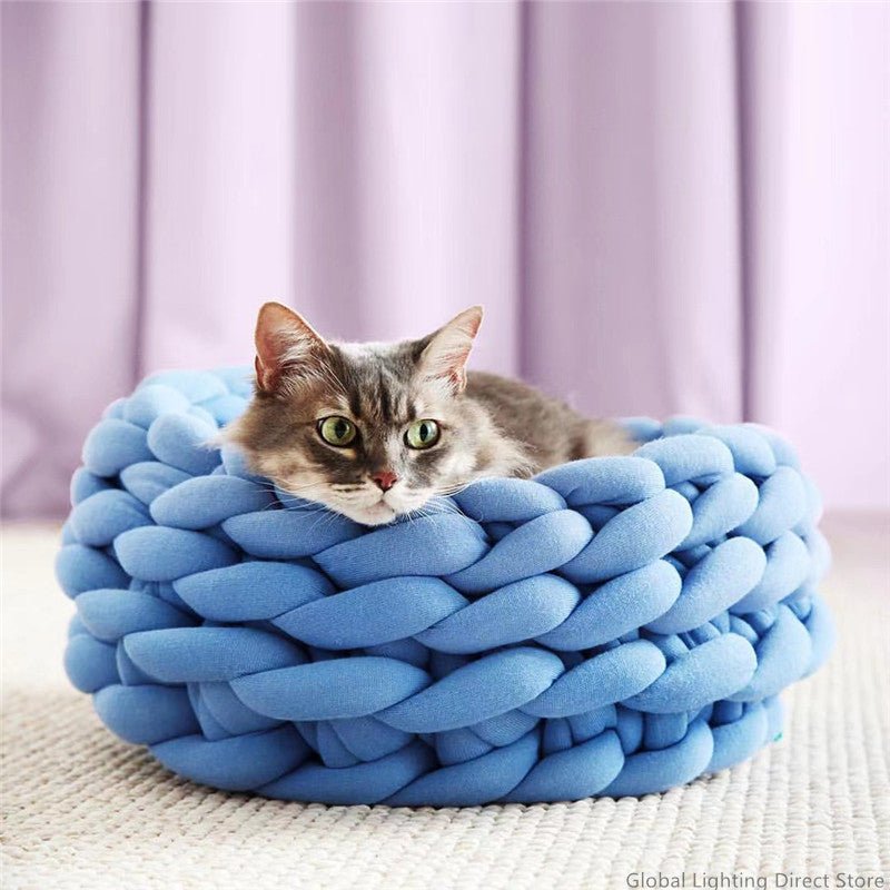 SNUGWOOL – Soft Woolen Basket for Pets with High Edge Support