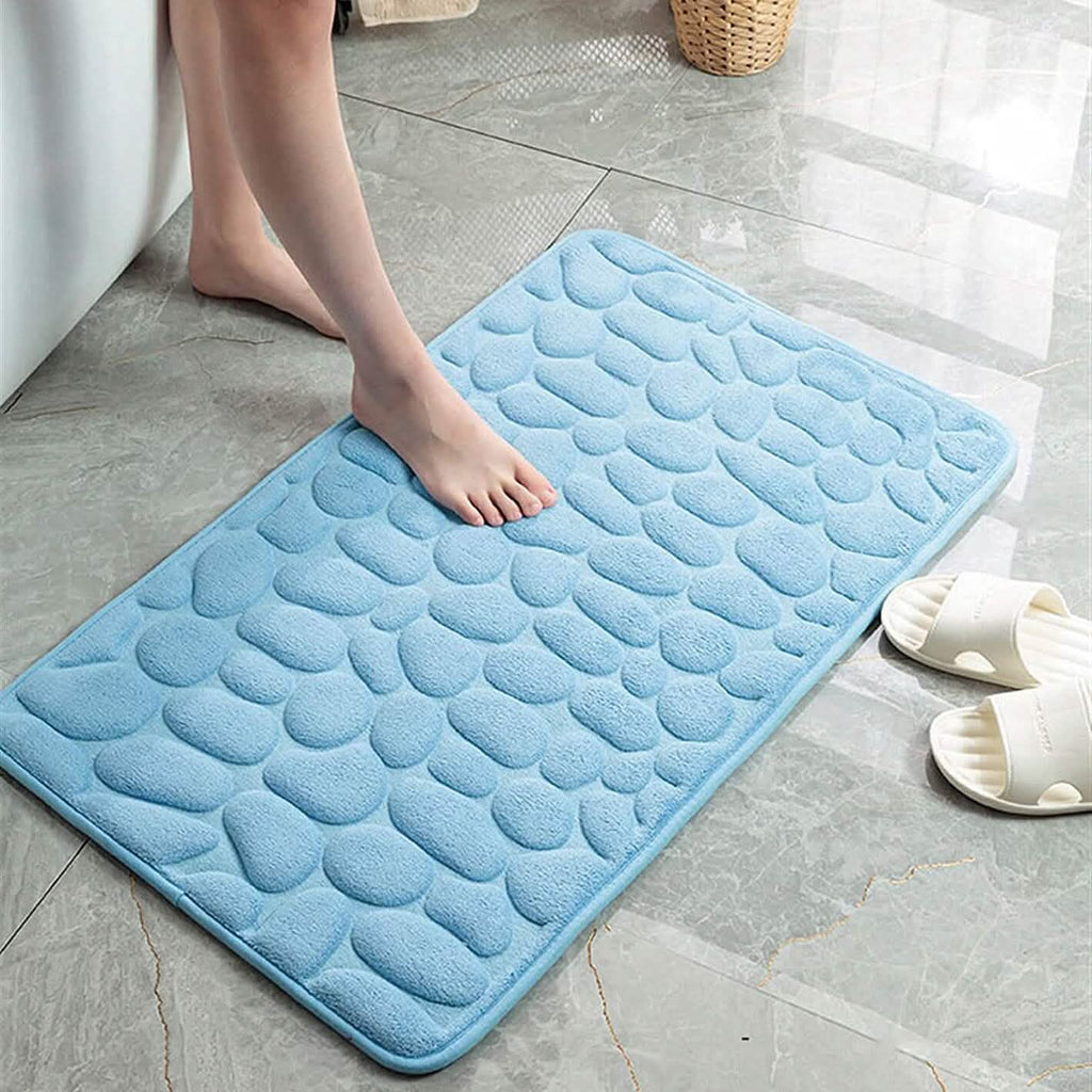Soft Memory Foam Non-Slip Headstone Pattern Bath Mat