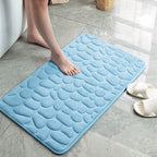 Soft Memory Foam Non-Slip Headstone Pattern Bath Mat