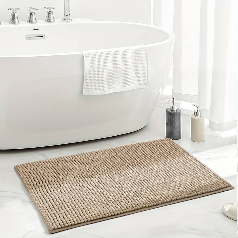 SOFTDRY – Chenille Microfiber Bath Mat with Non-Slip Base