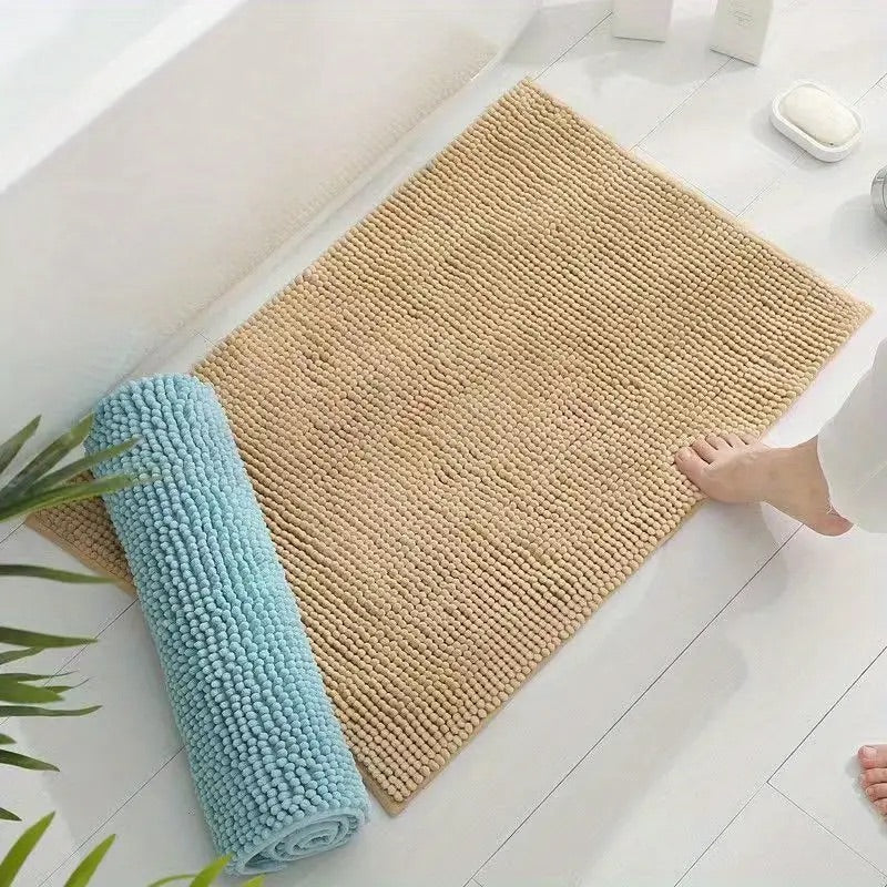 SOFTDRY – Chenille Microfiber Bath Mat with Non-Slip Base