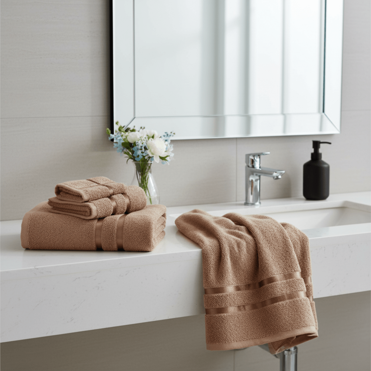 Opulenze Roman Hand & Face Towels | Plush, lightweight towels designed for style and daily care