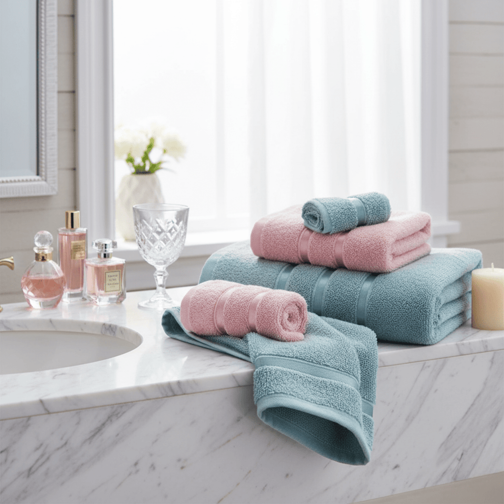Opulenze Roman Hand & Face Towels | Plush, lightweight towels designed for style and daily care