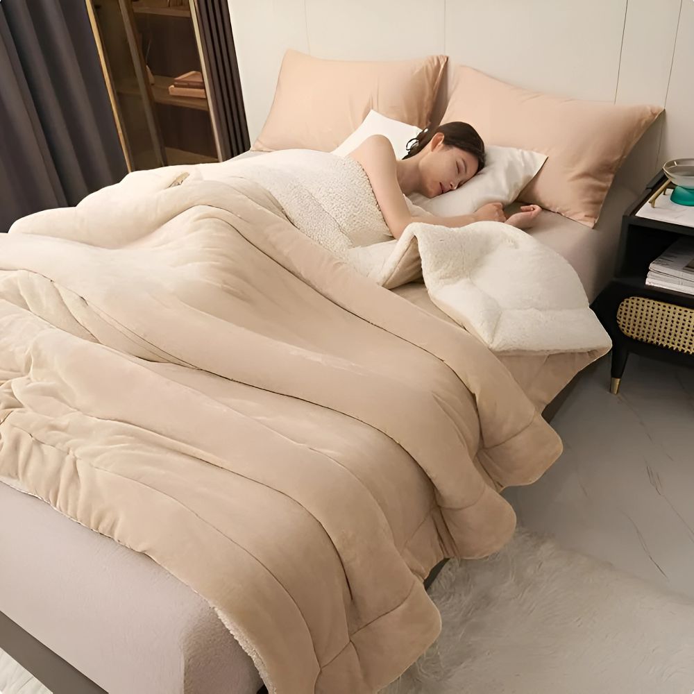 SOFTHUG LUXE – Plush Flannel Fleece Blanket for Comfort & Style