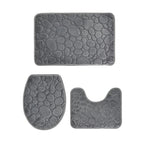 Softura – 3-Piece Non-Slip Bathroom Mat Set with Comfort & Style