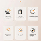 Solar Energy Power Bank with Flashlight - SolarCharge Pro