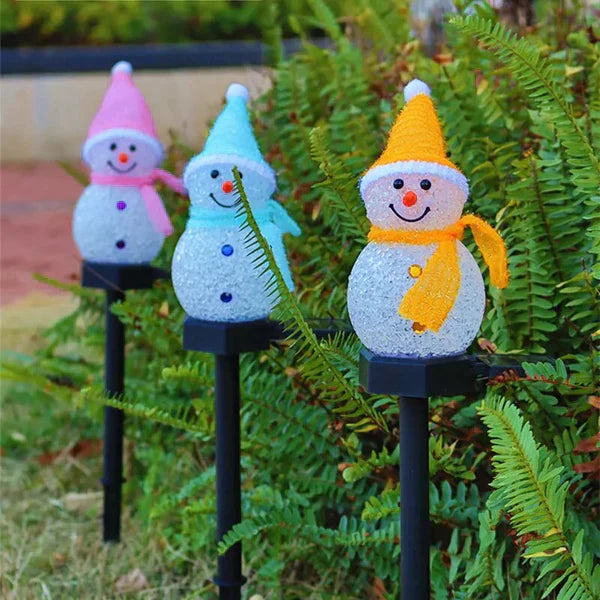 Solar Energy Snowman Lamp - SolarSnow