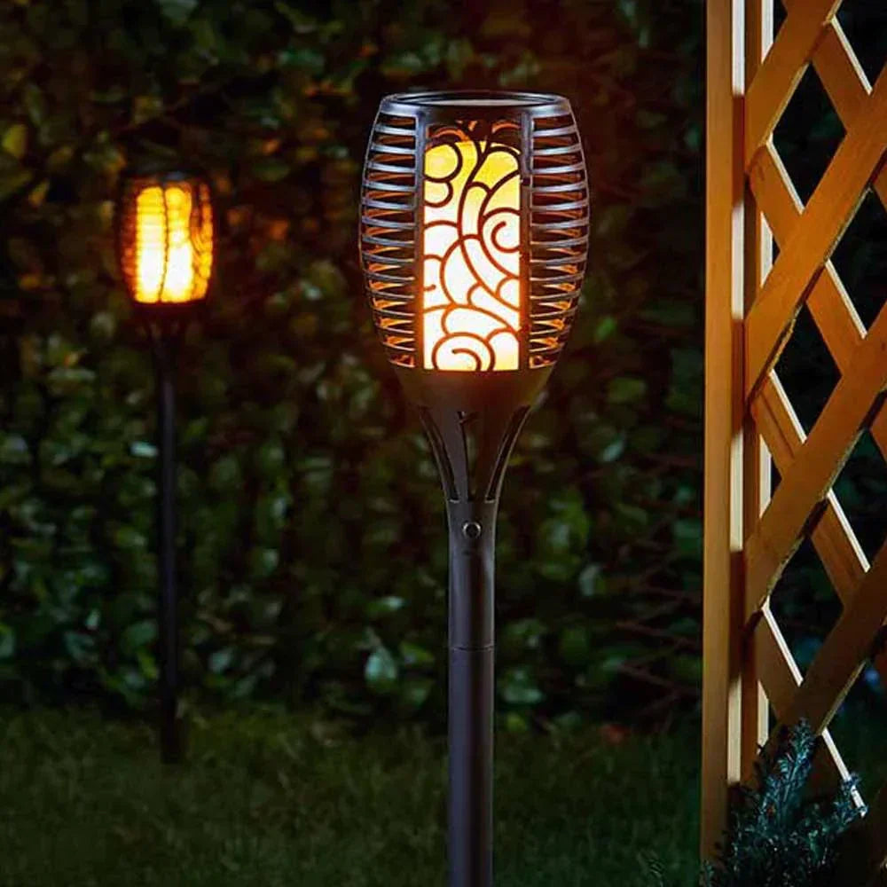 Magical Solar Garden Torch with Flame Effect