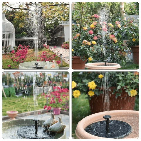 ORBITALWATER – Solar Fountain Water Feature with Solar Panel