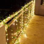IvyGlow Solar Light Chain Ivy | Waterproof | LED Mood Light for Garden & Balcony | Decor for Outdoor Areas