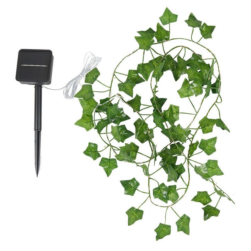 IvyGlow Solar Light Chain Ivy | Waterproof | LED Mood Light for Garden & Balcony | Decor for Outdoor Areas