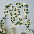 IvyGlow Solar Light Chain Ivy | Waterproof | LED Mood Light for Garden & Balcony | Decor for Outdoor Areas
