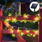IvyGlow Solar Light Chain Ivy | Waterproof | LED Mood Light for Garden & Balcony | Decor for Outdoor Areas