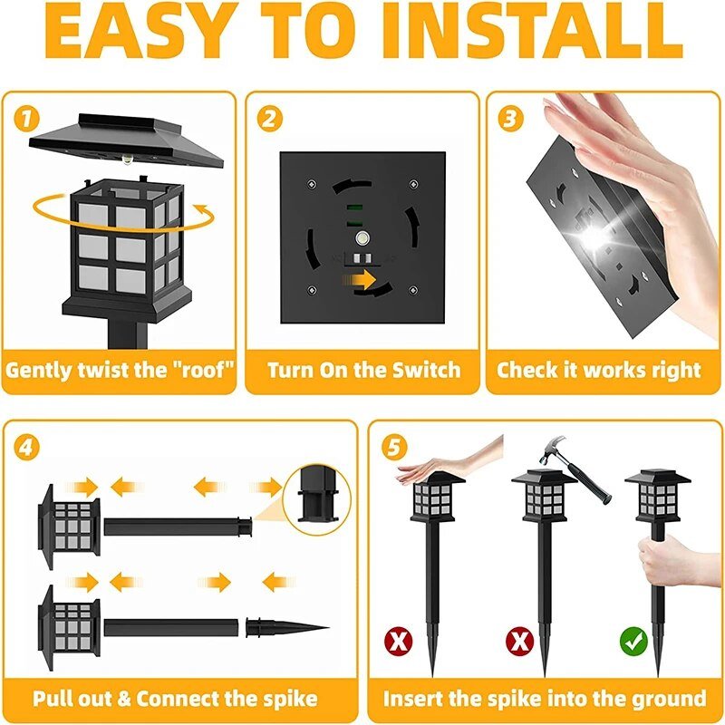 Solar LED Pathway Lanterns