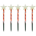 Solar Snowflake Christmas Tree Garden Lights – 5pcs. Waterproof LED Stake Lights for Magical Outdoor Christmas Décor and Year-Round Lawn Illumination