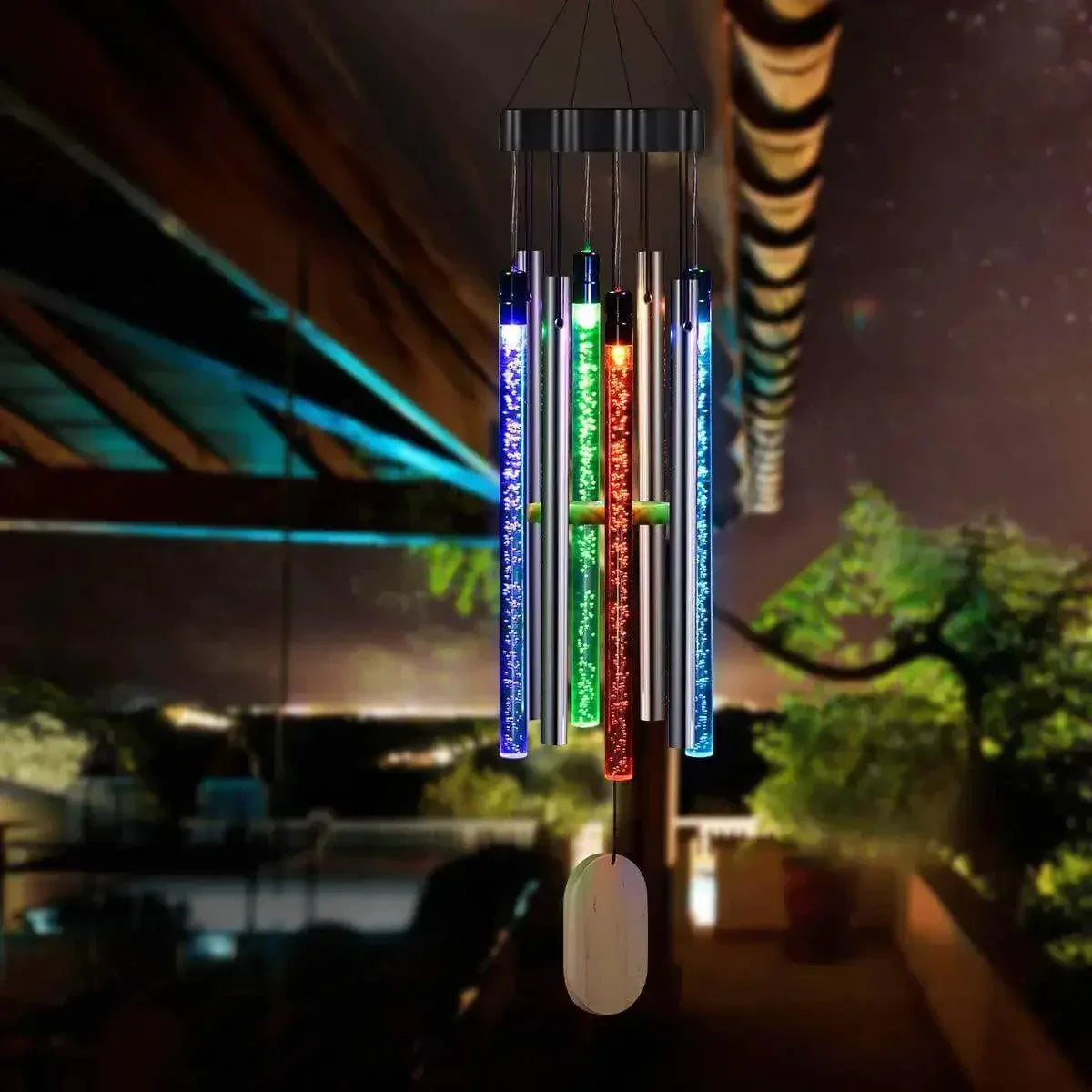 Harmony - Colorful Garden Wind Chime with Light and Sound