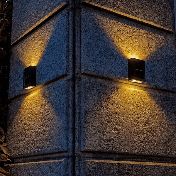 Wireless LED Solar Wall Lights Deluxe | Efficient and Cost-Saving Outdoor Lighting