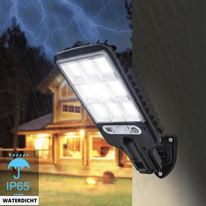 SolarBright Motion Sensor Garden Lamp – Wireless IP65 Outdoor LED Light with Remote Control & 6000K Cool White Illumination