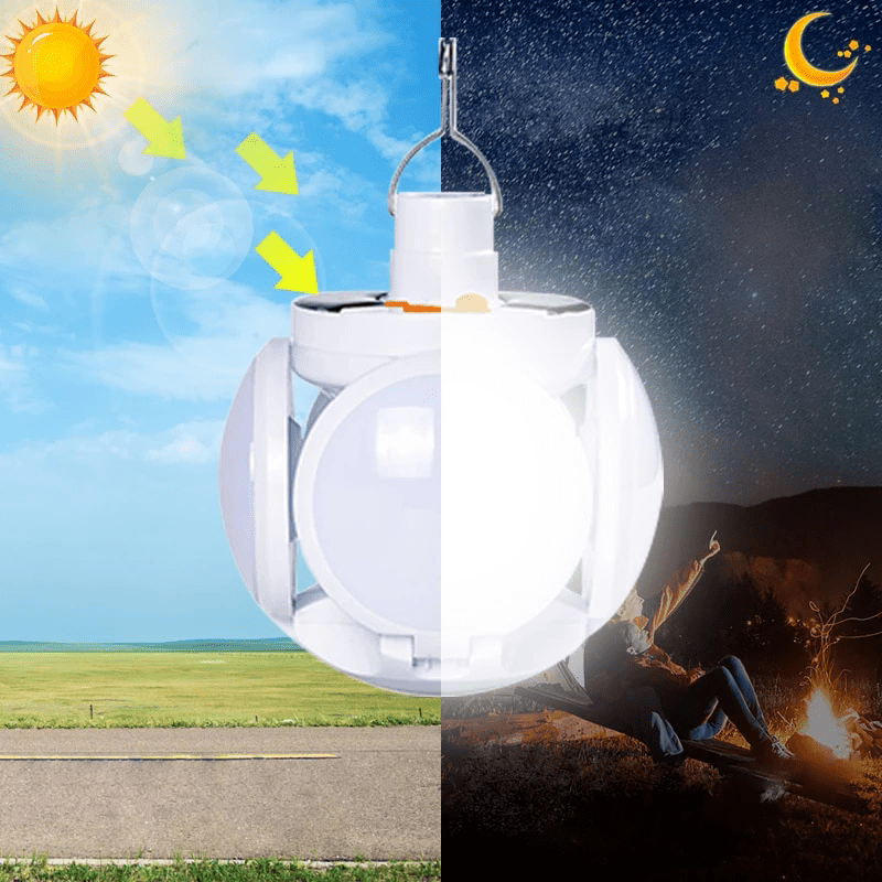 SOLARGLOW Cube – Portable Solar Outdoor Light with Foldable Design & Long Battery Life
