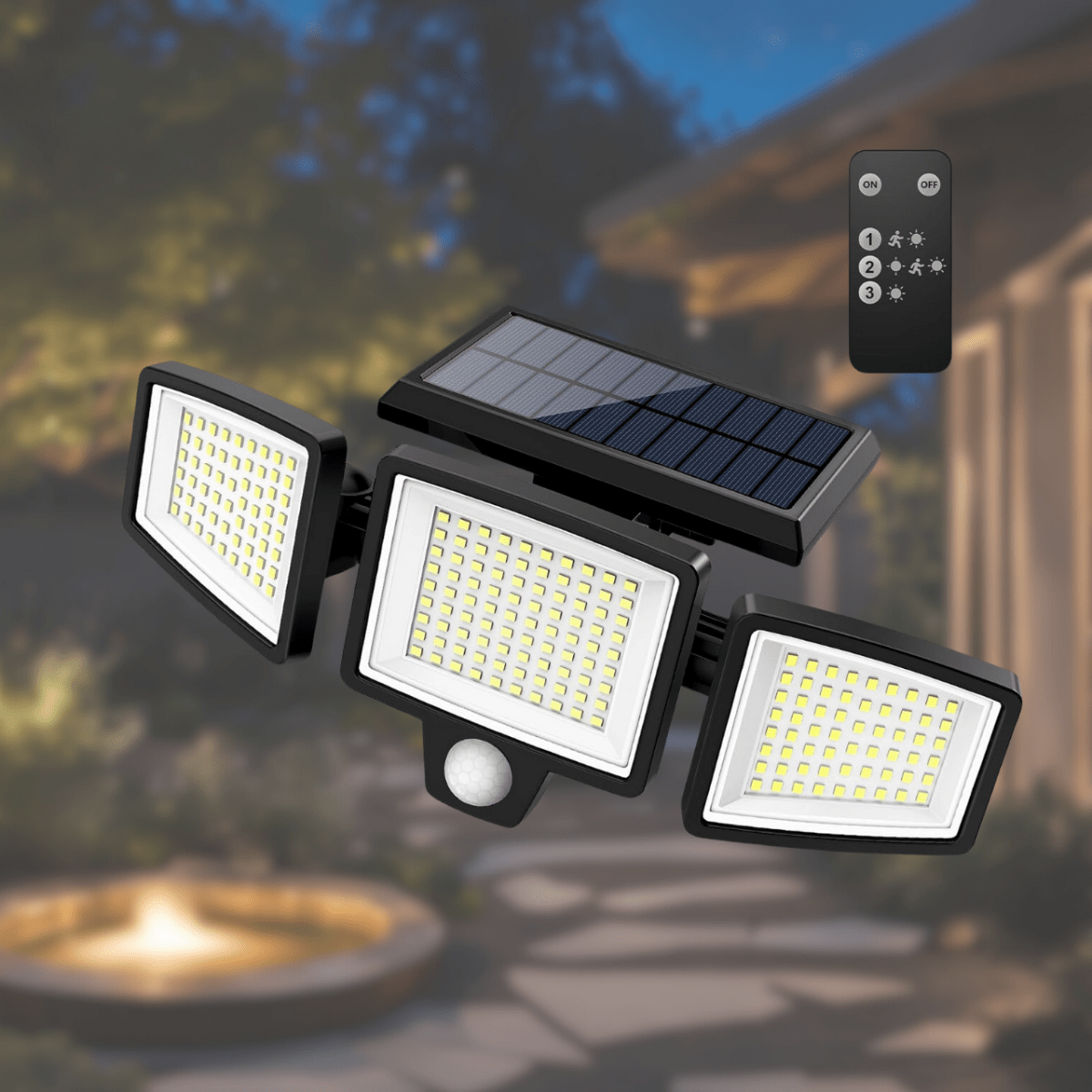 SOLARGUARD – Solar Security Light with Motion Sensor and Remote Control
