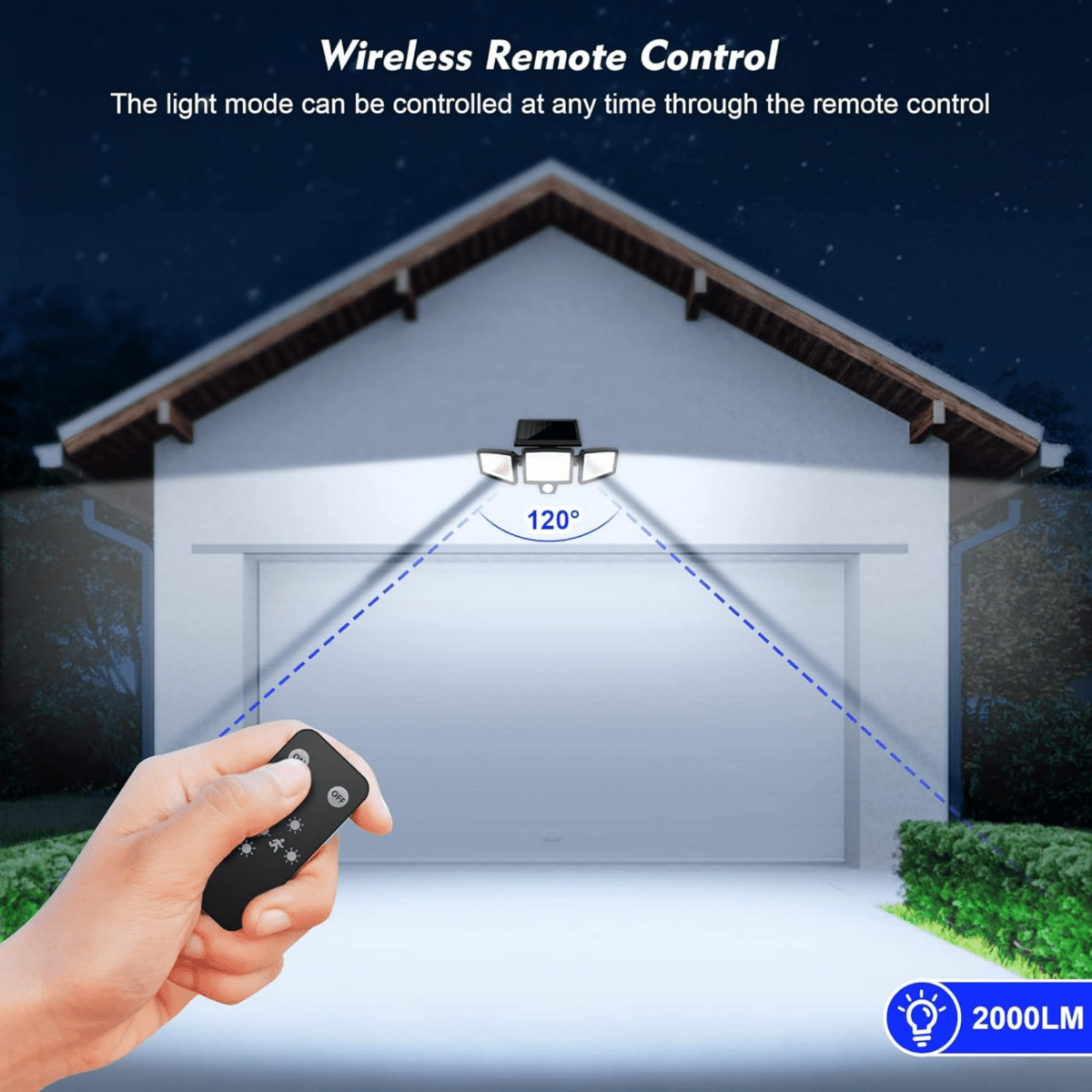 SOLARGUARD – Solar Security Light with Motion Sensor and Remote Control
