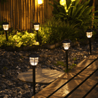 SOLARSPIKE – 2 Pack Solar Powered Pathway Lights for Outdoor Garden Illumination