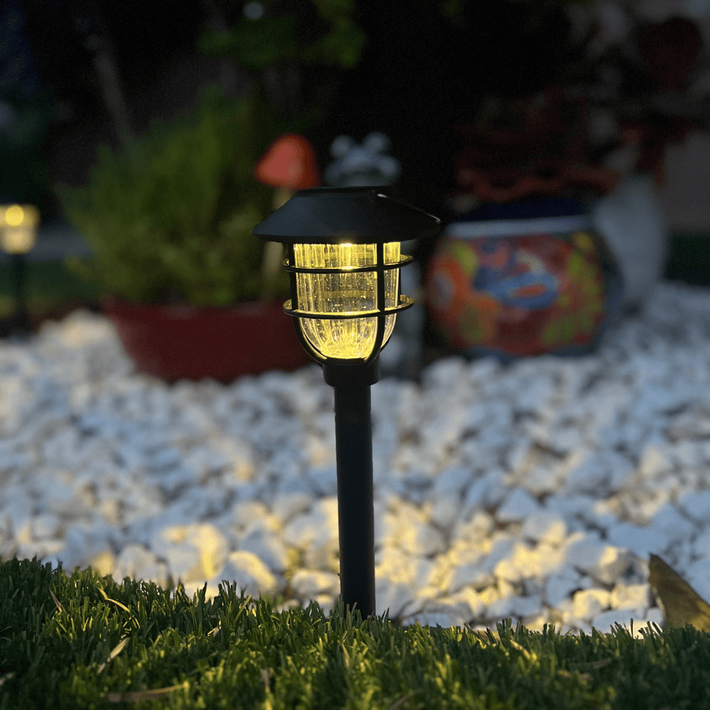 SOLARSPIKE – 2 Pack Solar Powered Pathway Lights for Outdoor Garden Illumination