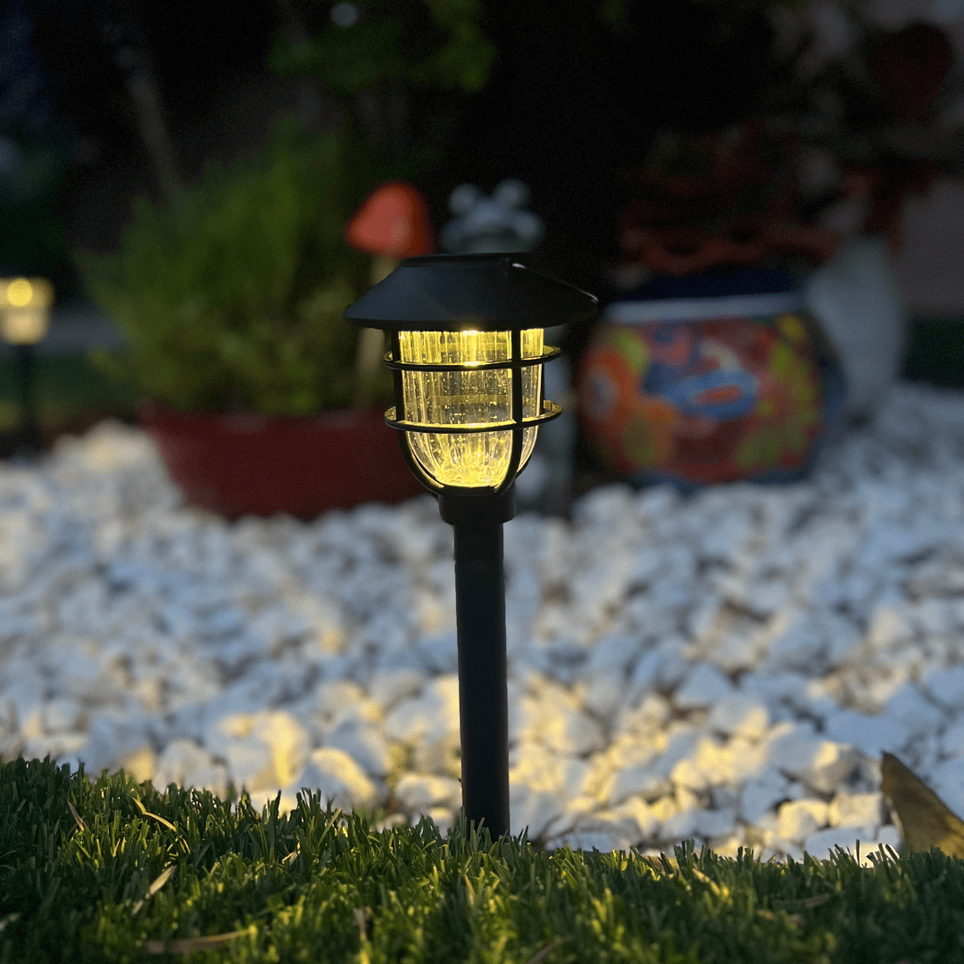 SOLARSPIKE – 2 Pack Solar Powered Pathway Lights for Outdoor Garden Illumination
