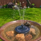 Solar-Powered Water Fountain | Effortless Installation & Multiple Spray Patterns for Garden Ponds and Birdbaths