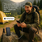 SOLARVAULT – Waterproof Solar Power Bank with 500000mAh for Outdoor Adventures