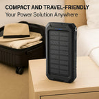 SOLARVAULT – Waterproof Solar Power Bank with 500000mAh for Outdoor Adventures