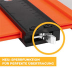 Contour gauge contour duplication gauge with lock