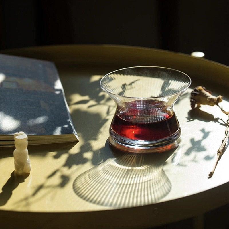 Rotating Mirror Glass - Rotating Whiskey Drinking Glass