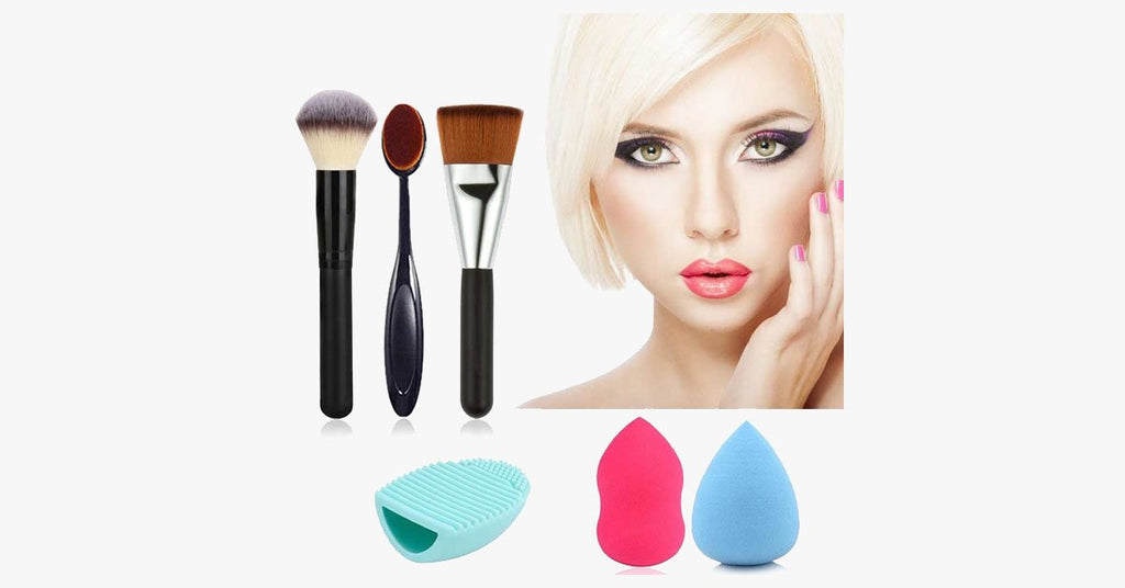 6-piece Brush-Sponge Combo – Making Makeup Mixing Easy