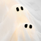 SPOOKGLOW – LED Ghost Wreath with 12 Illuminated Spirits