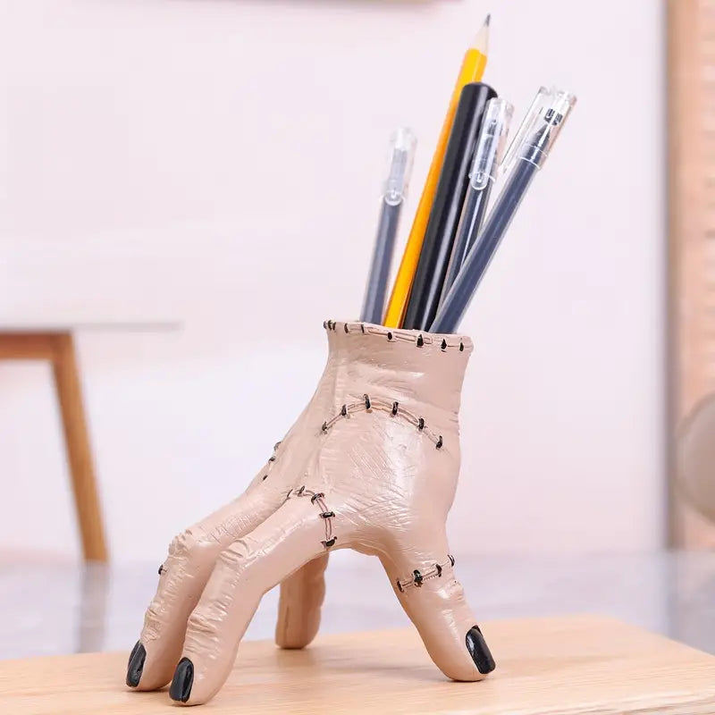 Bone Hand Shaped Pen Holder