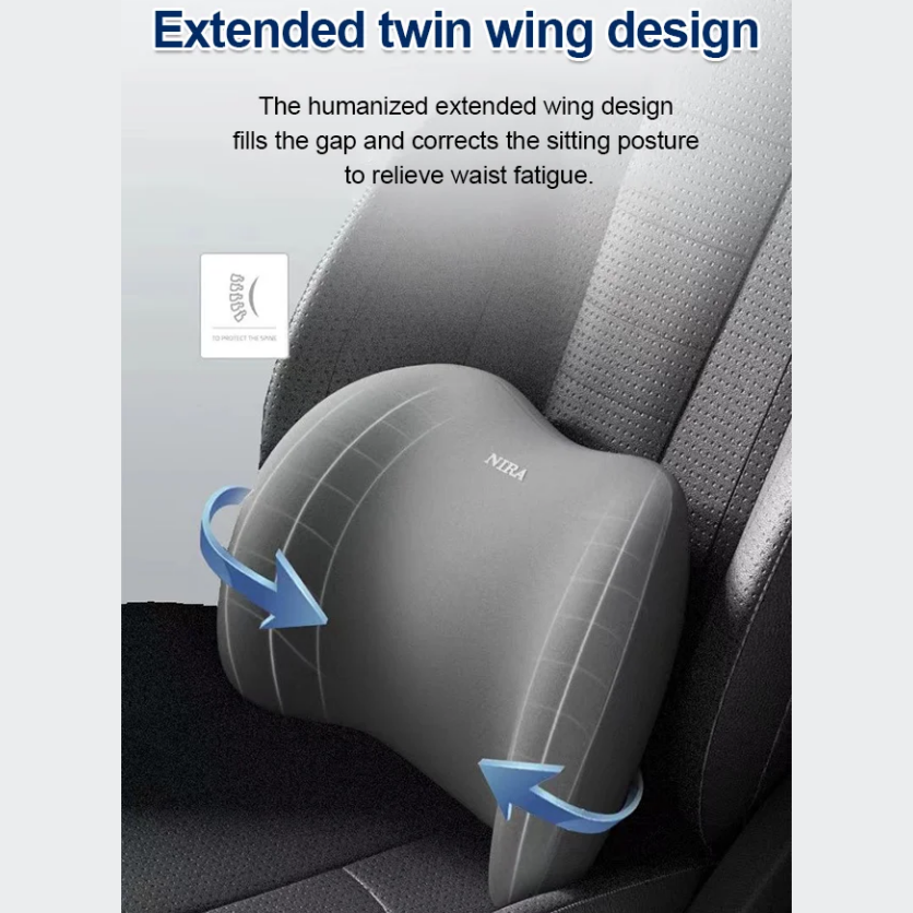 [Creative gift] Neck and waist pillow for the car headrest