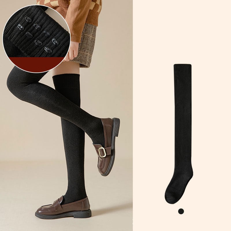 Non-slip Over-the-knee stockings made of cotton with silicone
