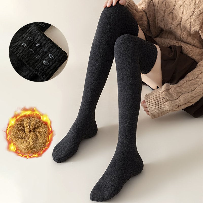 Non-slip Over-the-knee stockings made of cotton with silicone