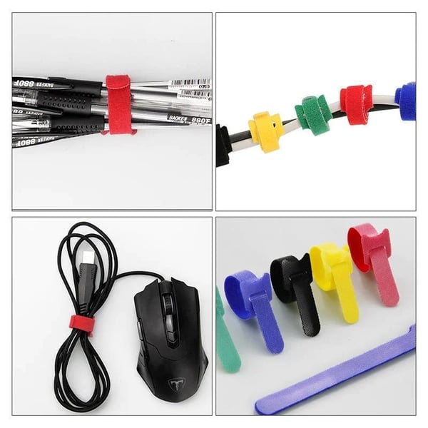 T-type self-adhesive velcro strap with velcro